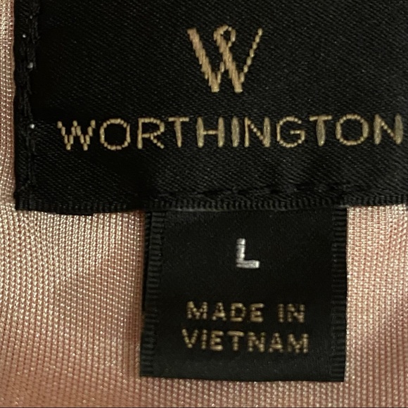 WORTHINGTON  | BRIGHT CHEVRON RUFFLE TANK TOP  SZ L - Picture 14 of 15